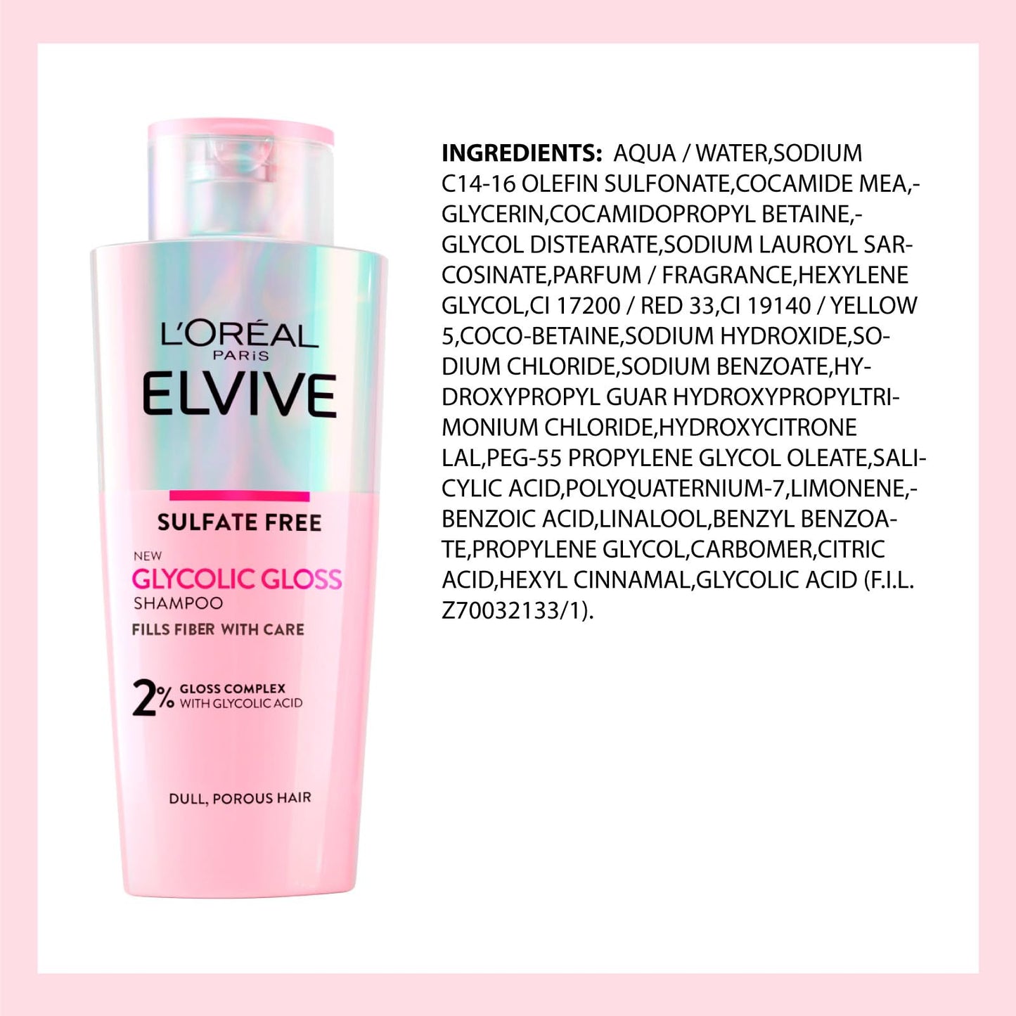 L'Oréal Paris Elvive Kit para Cabelos Opacos e Porosos Brilho Intenso e Duradouro - 3 produtos