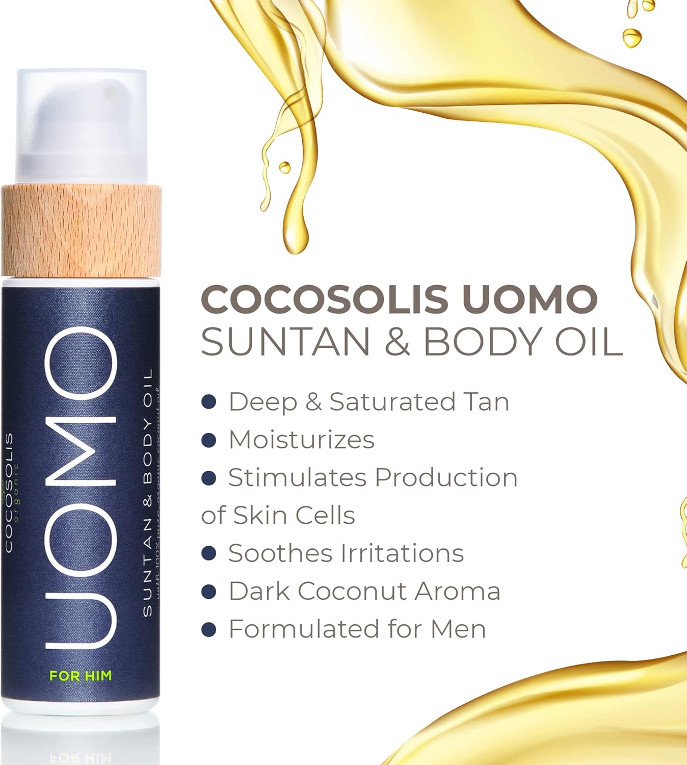 Cocosolis UOMO Acelerador de Bronzeamento Masculino