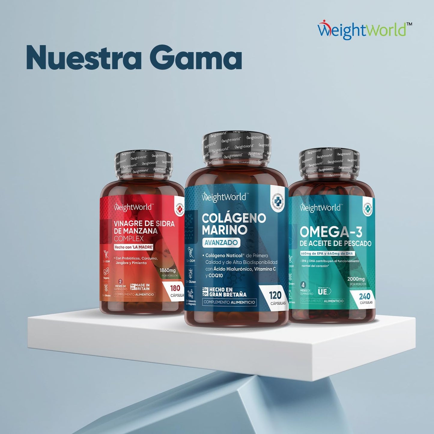 Colágeno Marino Hidrolizado Complex 1200mg - 120 Cápsulas