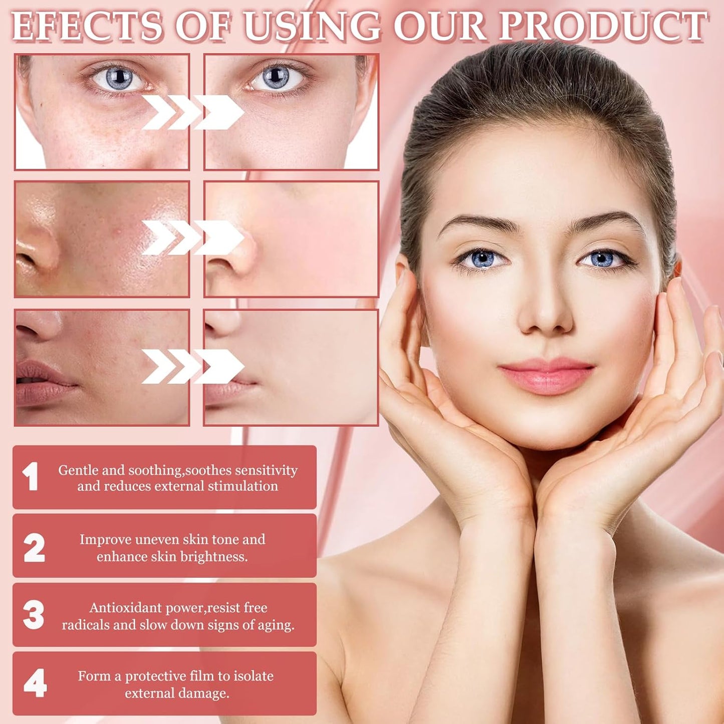 BIO COLLAGEN Máscara profunda de colagenio real com 4 peças