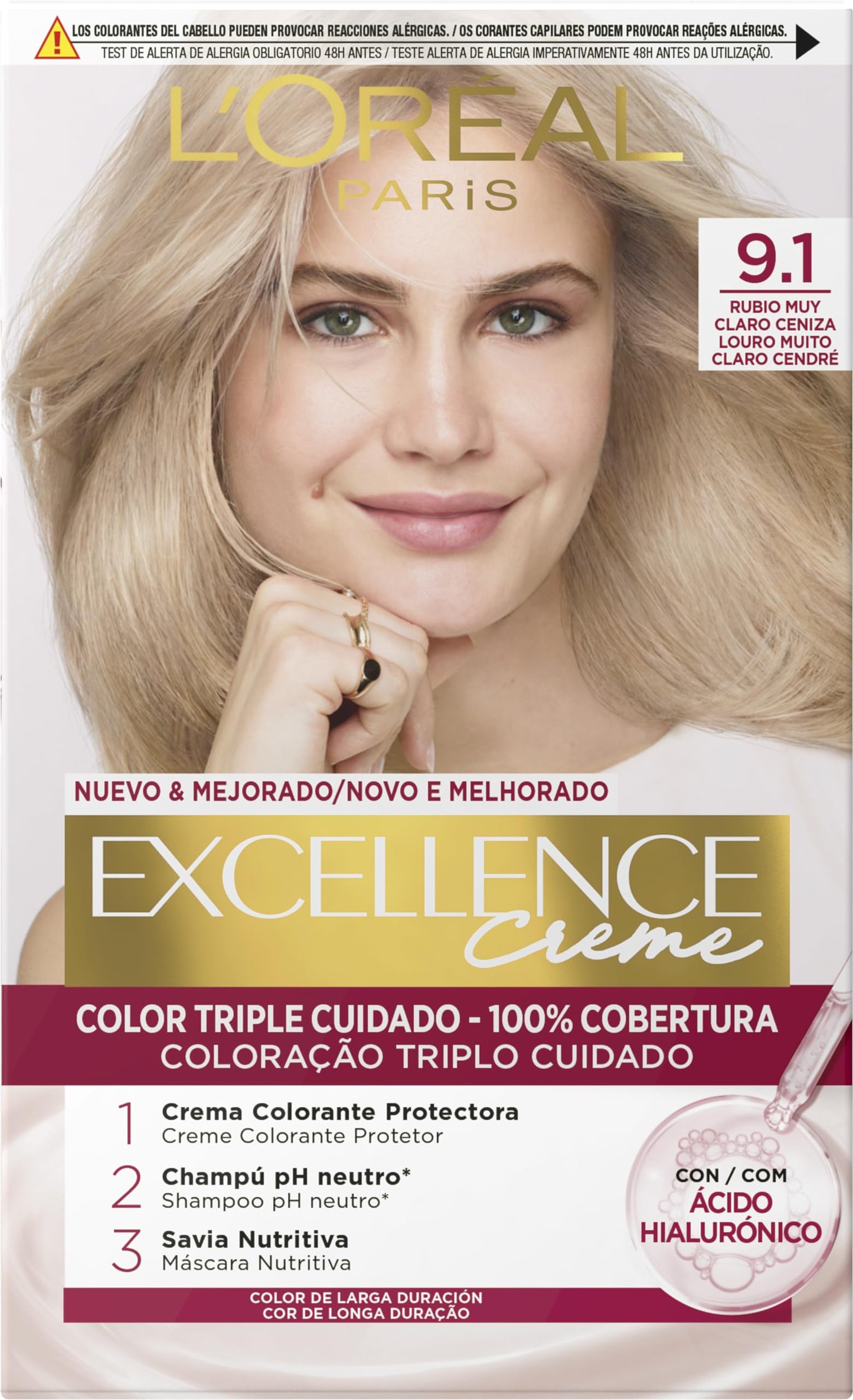 Tinta Permanente Excellence L'OREAL Paris - 100% Cobertura