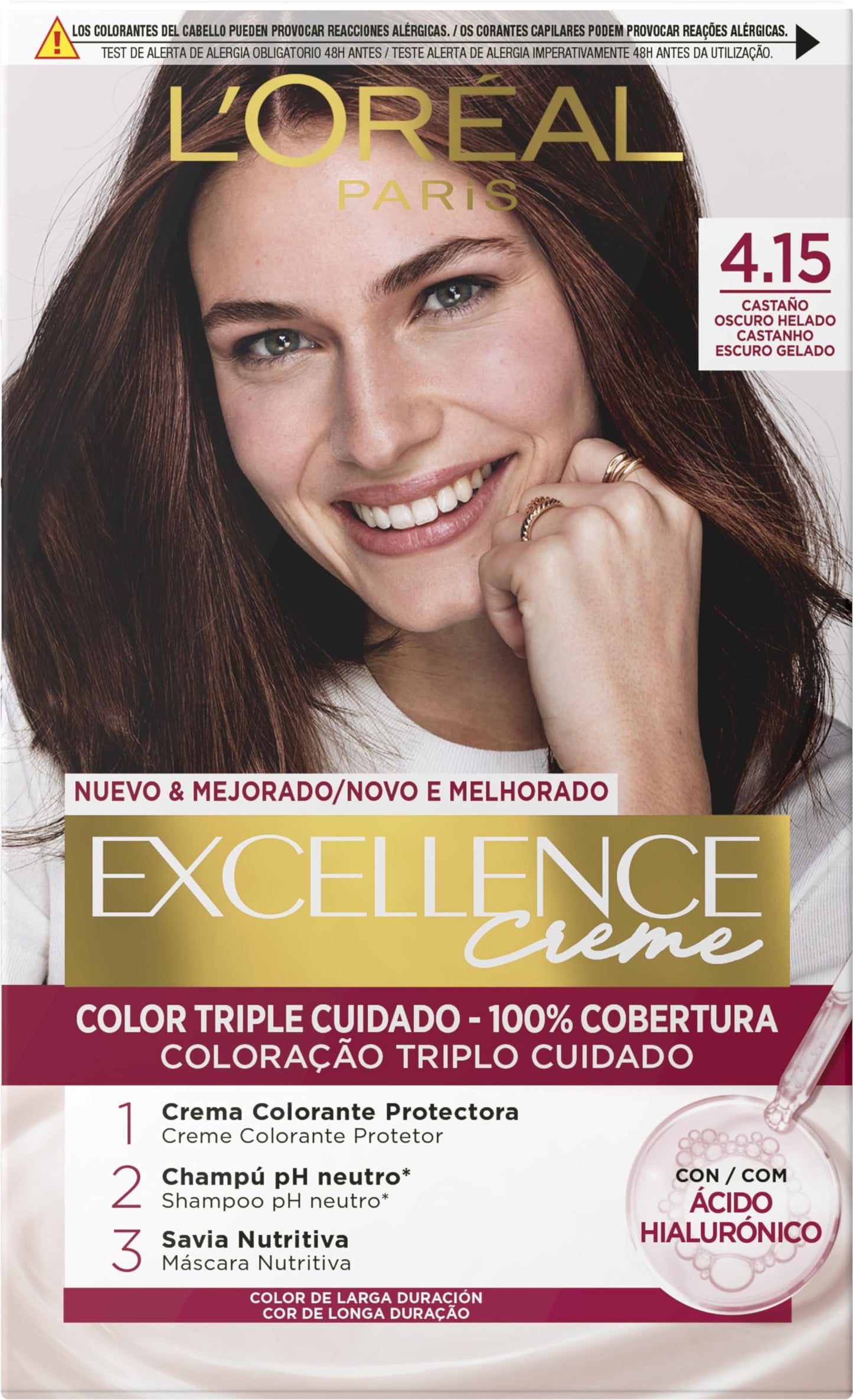 Tinta Permanente Excellence L'OREAL Paris - 100% Cobertura