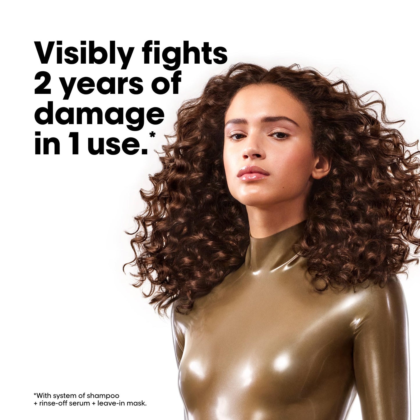 L’Oréal Professionnel, Máscara Reparadora Leave-In, Textura Cremosa, Repara Danos e Fortalece, Proteção Térmica, Fórmula Patenteada, para Cabelos Danificados, Absolut Molecular Repair, 50ml