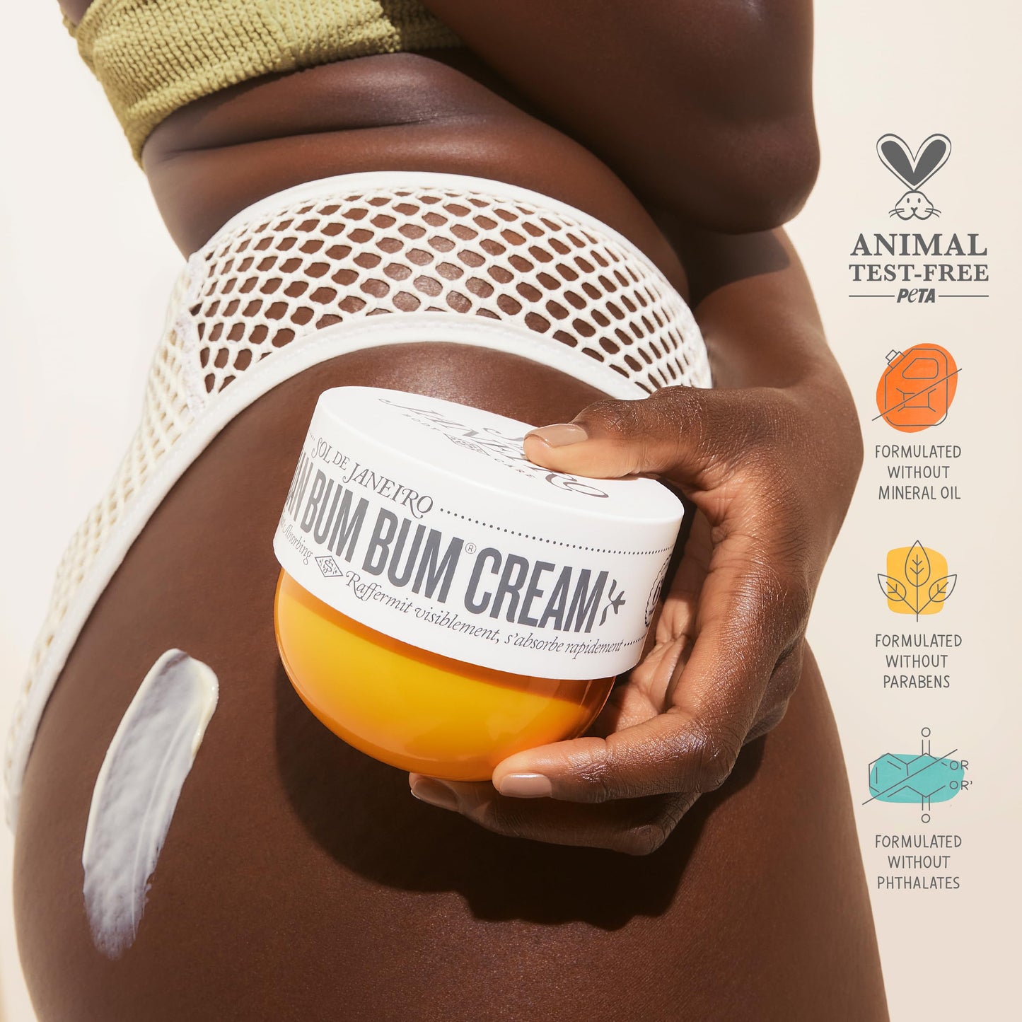 Creme Brazilian Bum Bum para Unissex - Sol de Janeiro