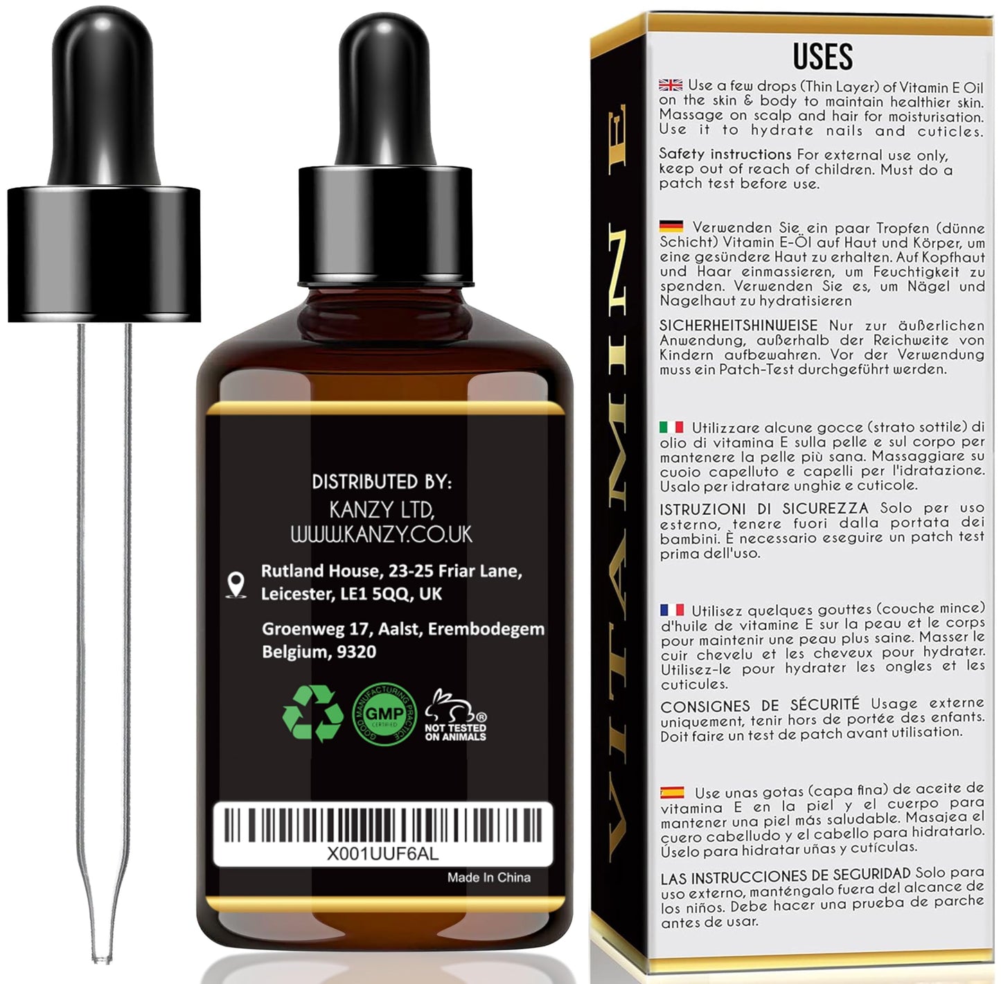 Vitamina E 100% Natural Cuidado faciais e cabelo