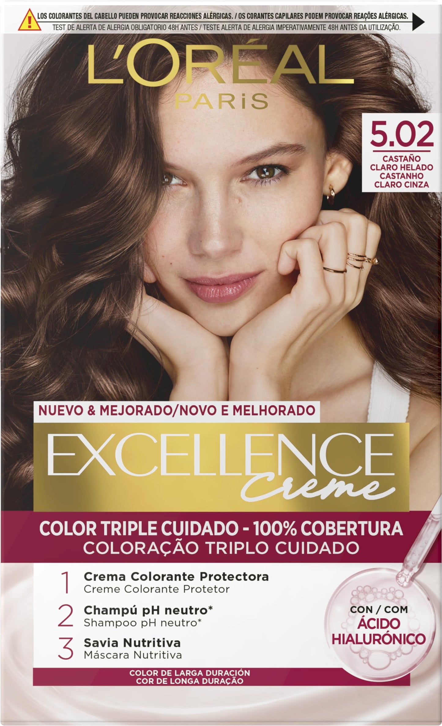 Tinta Permanente Excellence L'OREAL Paris - 100% Cobertura