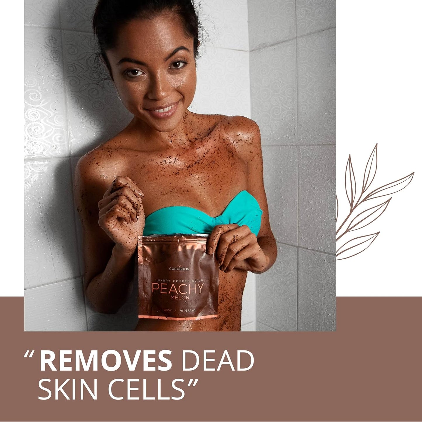 COCOSOLIS Kit de exfoliantes de café - 3 Esfoliantes Corporais e 1 Esfoliante Facial (280g)