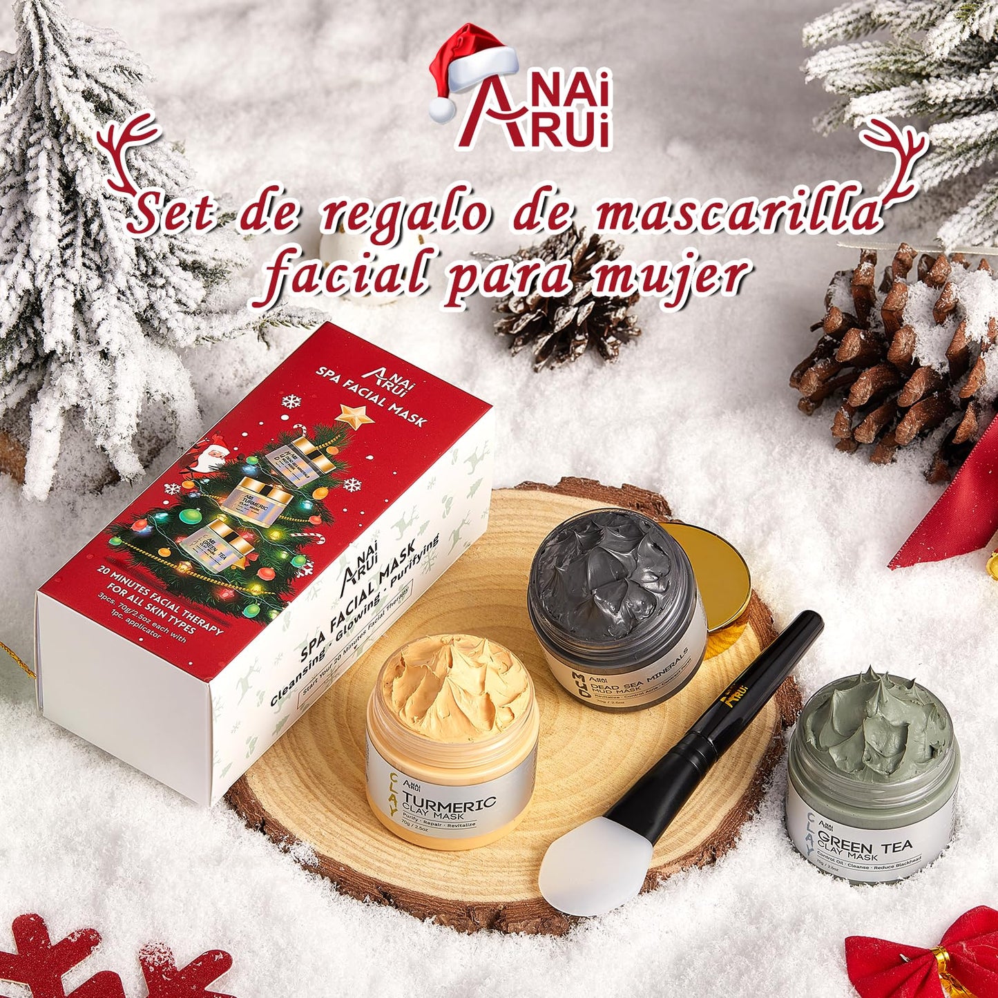 ANAiRUi Máscaras faciais purificantes para remover cravos e manchas