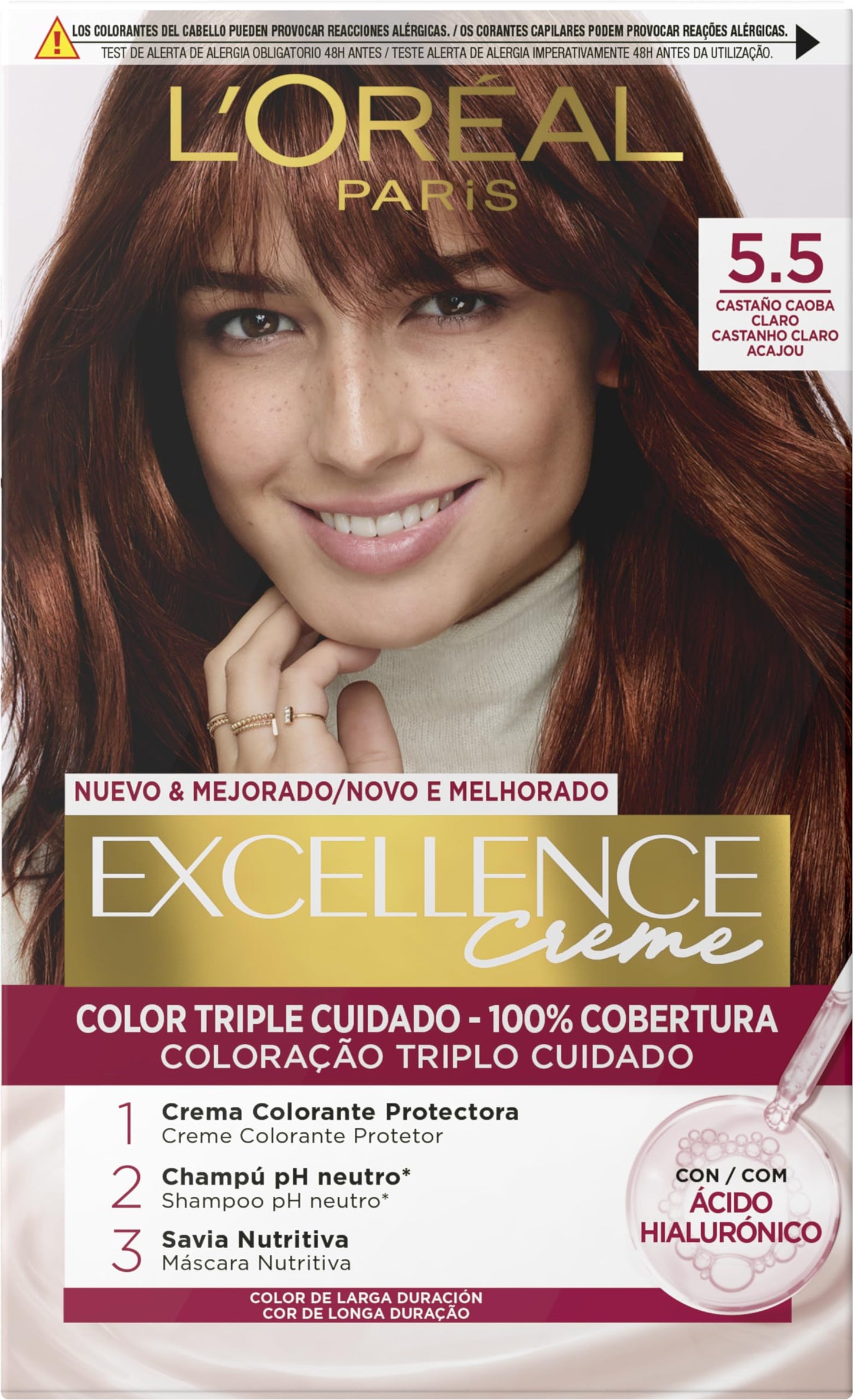 Tinta Permanente Excellence L'OREAL Paris - 100% Cobertura