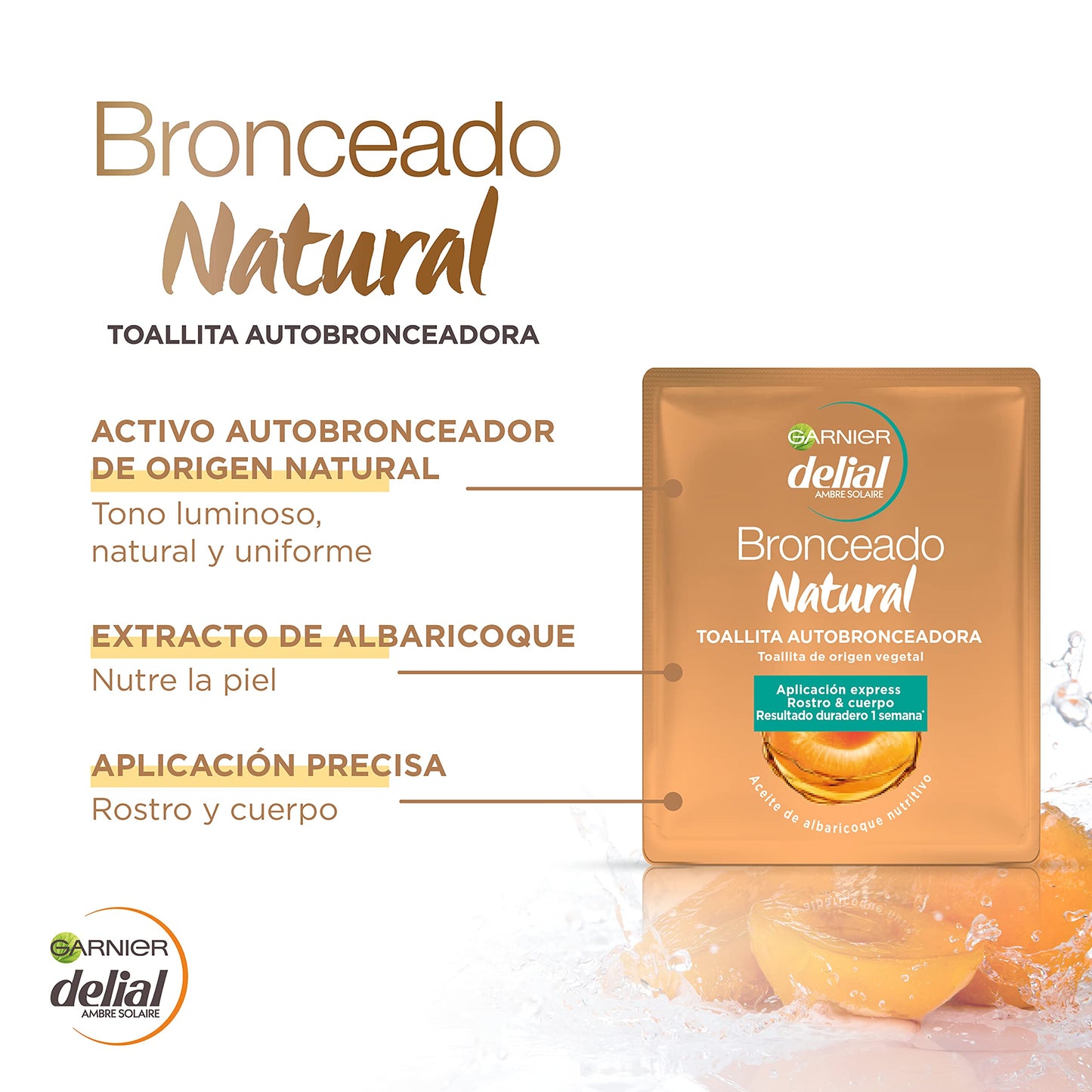 GARNIER DELIAL Mousse Autobronzeadora Natural Bronzer 200 ml