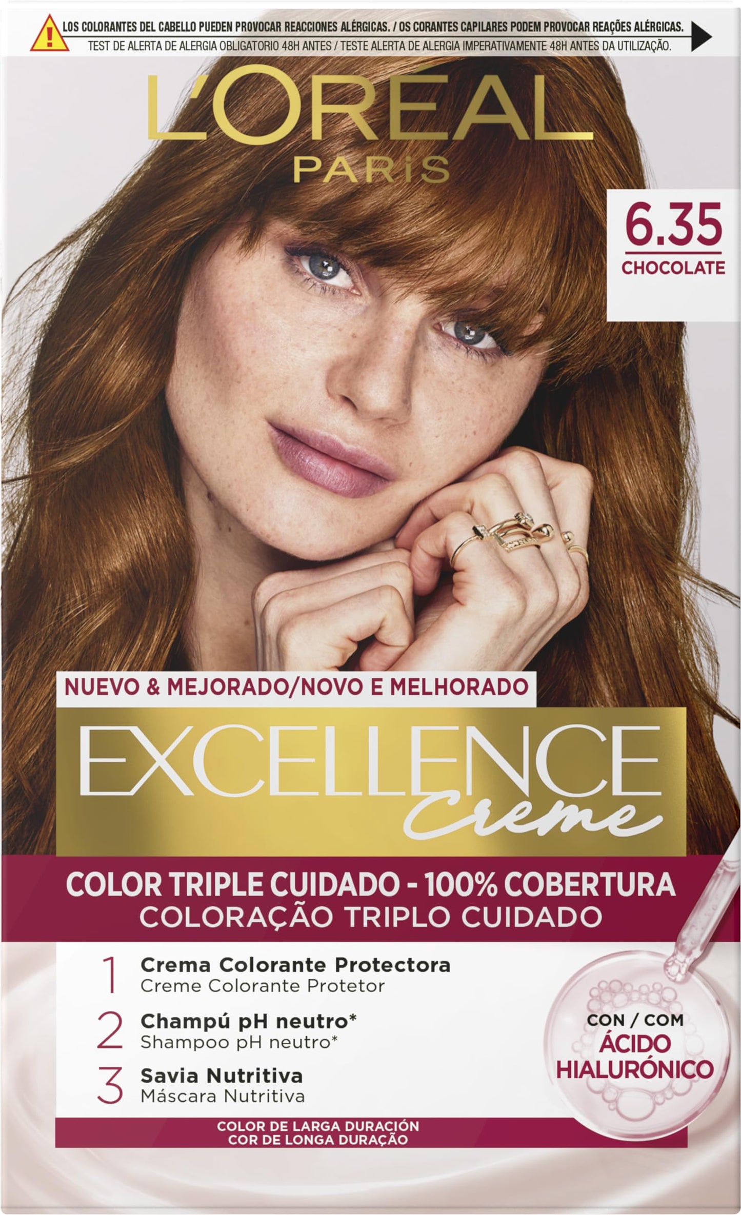 Tinta Permanente Excellence L'OREAL Paris - 100% Cobertura