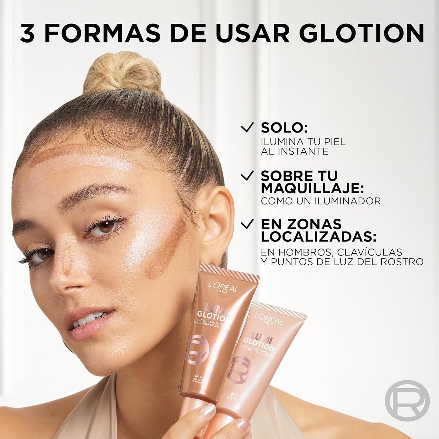L'Oreal Paris Lumi Glotion fórmula iluminadora
