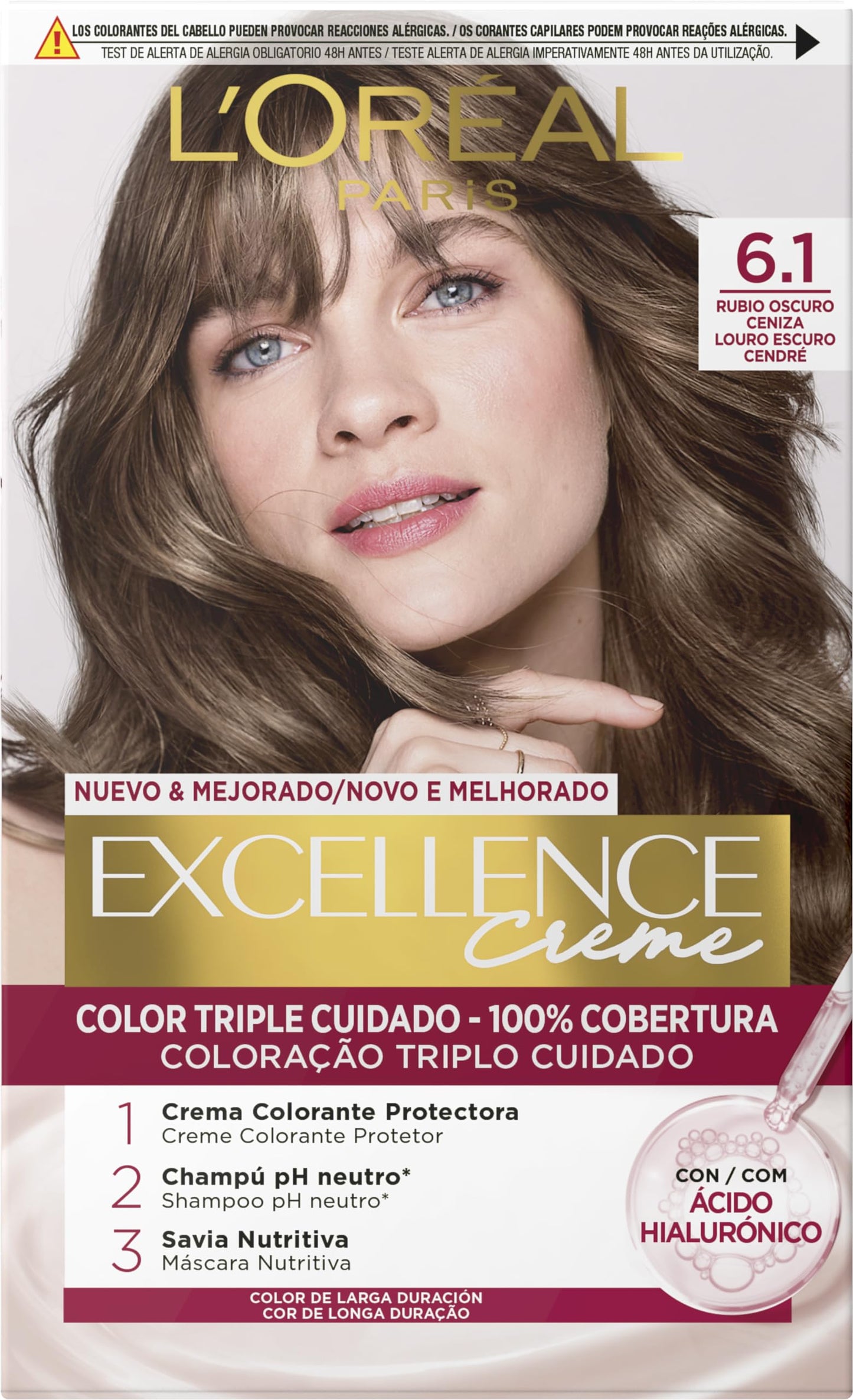 Tinta Permanente Excellence L'OREAL Paris - 100% Cobertura