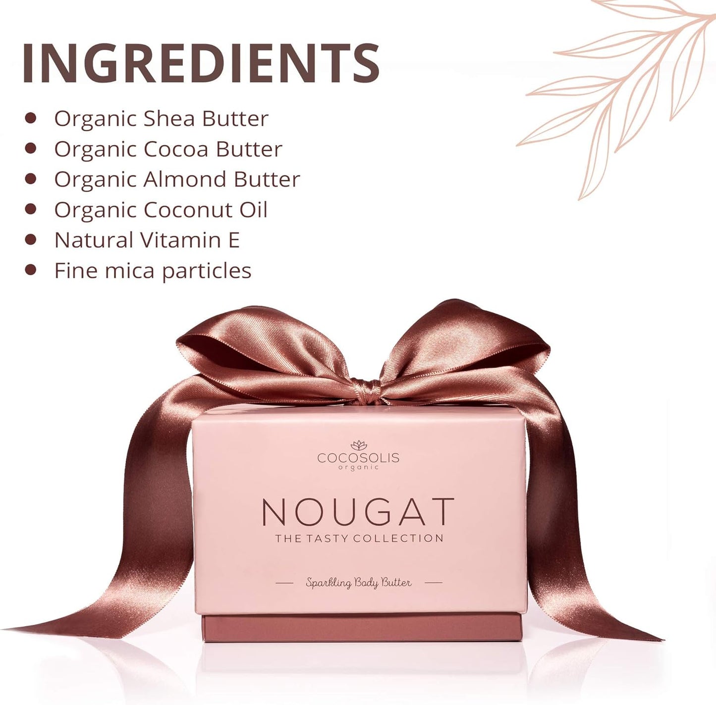 COCOSOLIS NOUGAT Creme corporal espumoso - 100% natural - 250ml