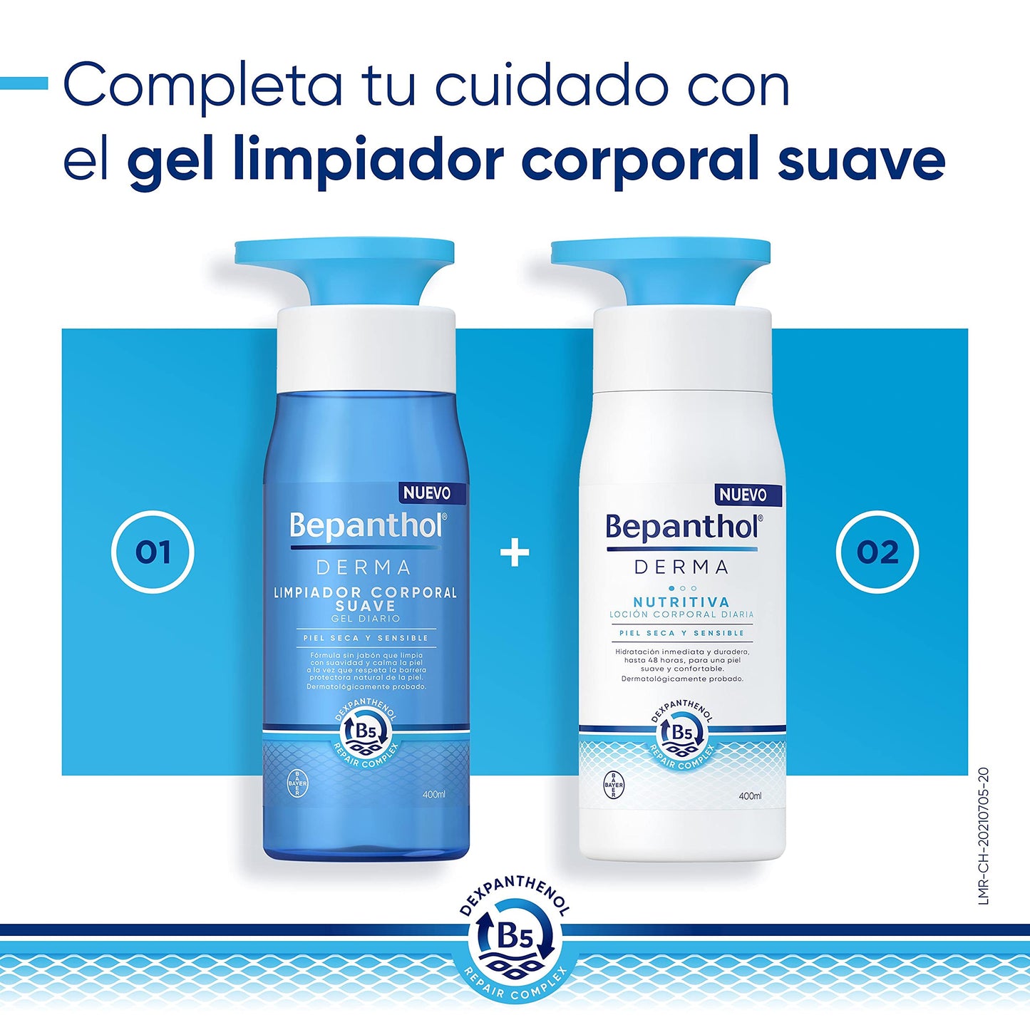 Bepanthol Derma Loção Corporal Nutritiva, Hidratação Imediata e Duradoura para Pele Seca e Sensível, Uso Diário, 400 ml