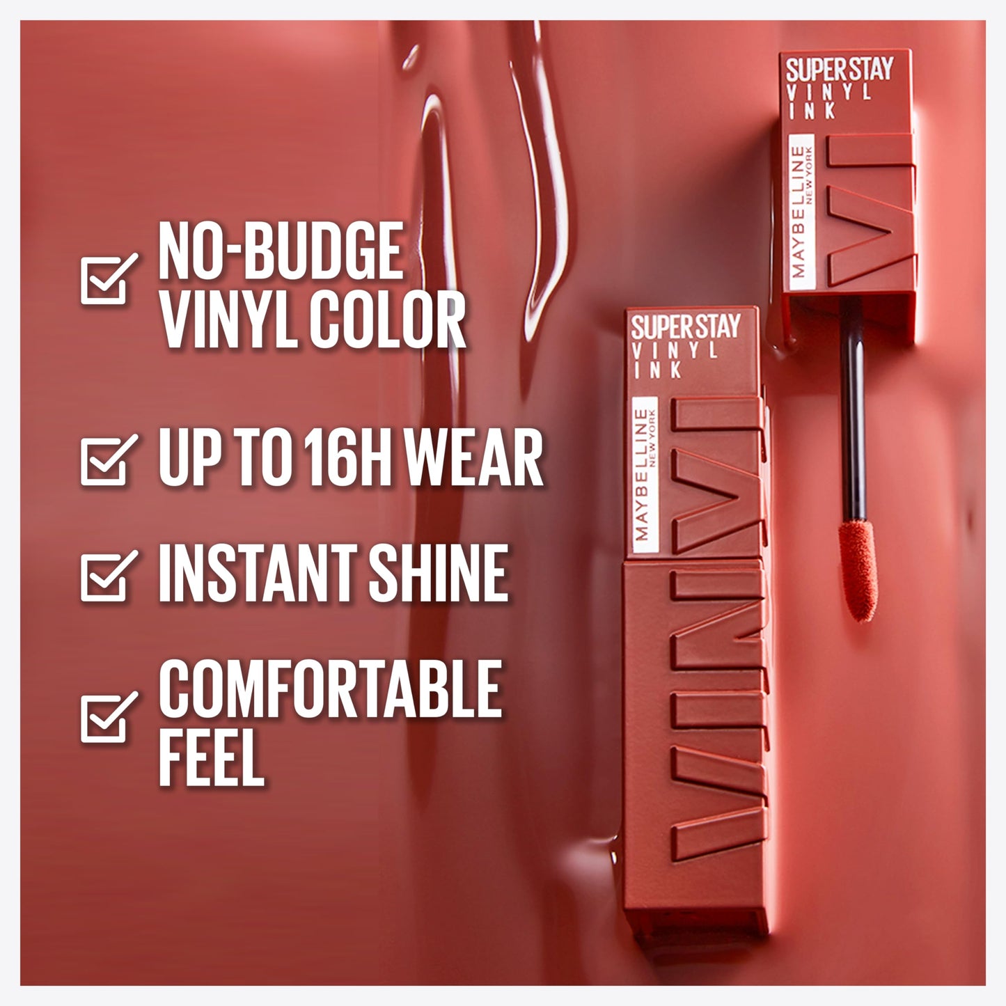 Batom Efeito Vinil Maybelline - Super Stay Vinyl Ink