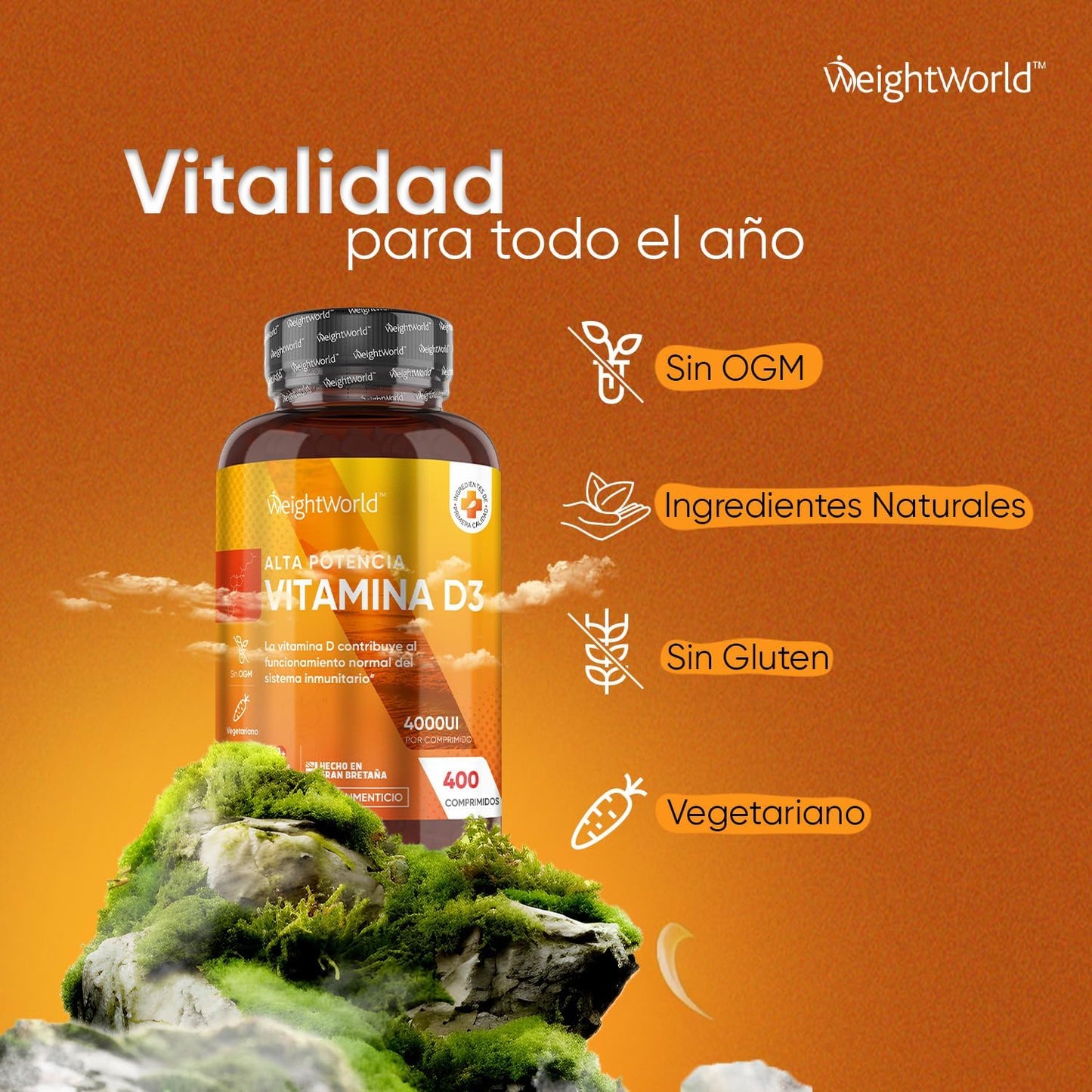 Vitamina D3 4000 UI Suplemento Alimentar