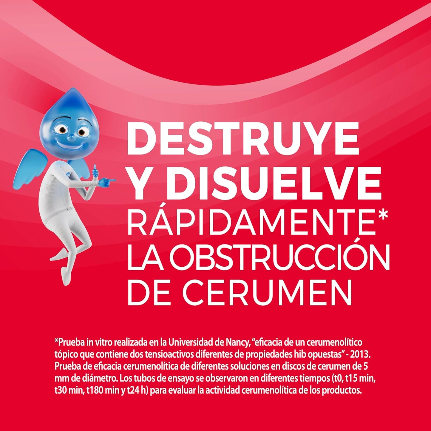 AUDISPRAY Ultra para remover e dissolver a tampa de cerume