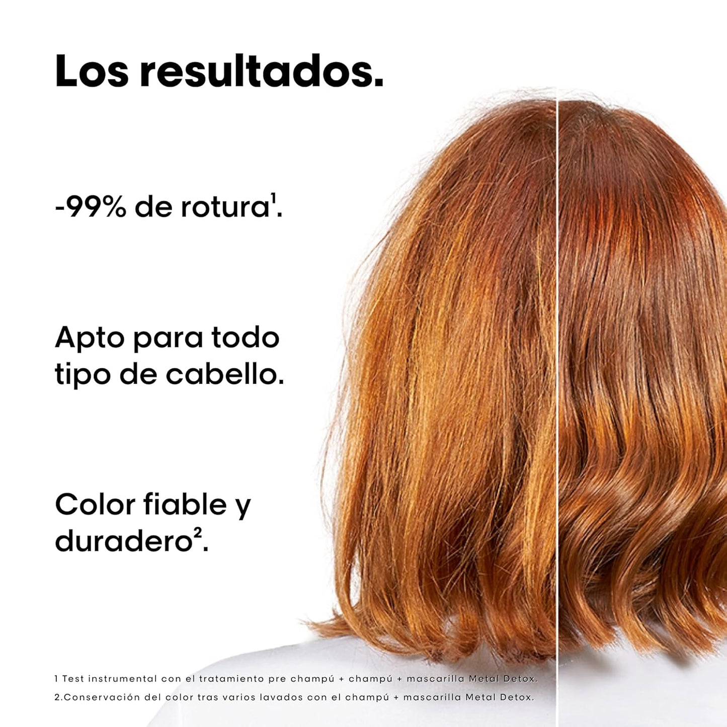 L'Oreal Professionnel peito trio, rotina para cabelo danificado ou tingido, metal Detox