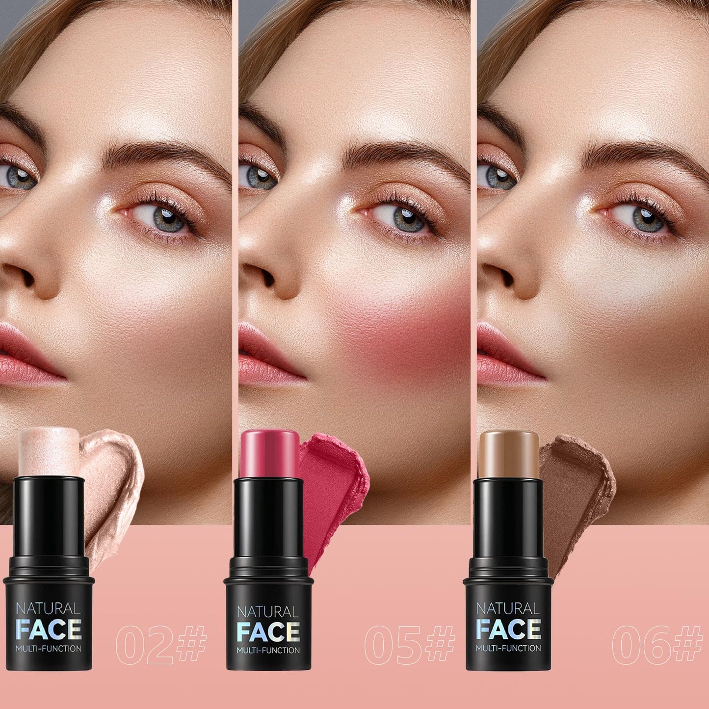 Contorno Facial Stick 3 Peças - Terra de Estrelas