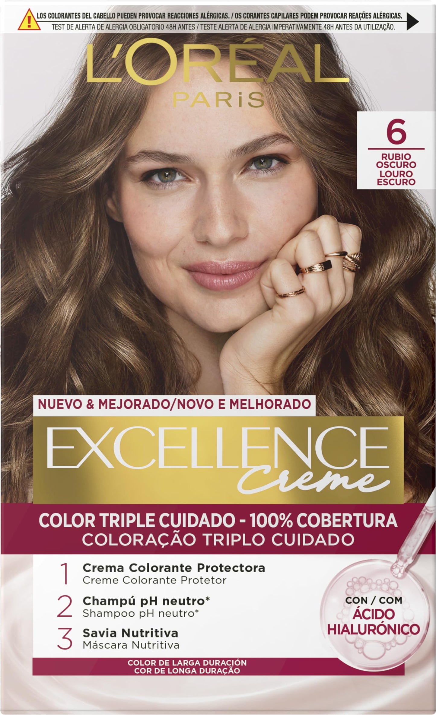 Tinta Permanente Excellence L'OREAL Paris - 100% Cobertura