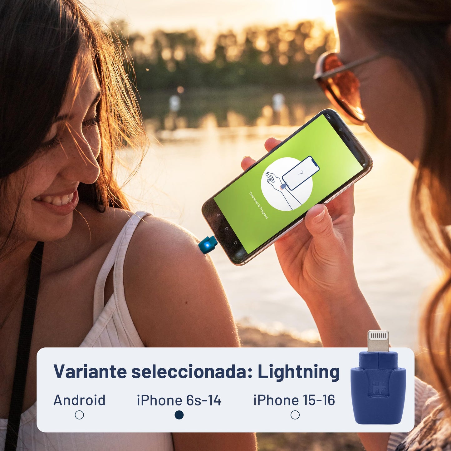 Heat It! - Dispositivo anti-picadas de insetos com seu smartphone - Alívio da coceira e dor sem produtos químicos com calor concentrado - para Android e iPhone 15/16 (USB-C)
