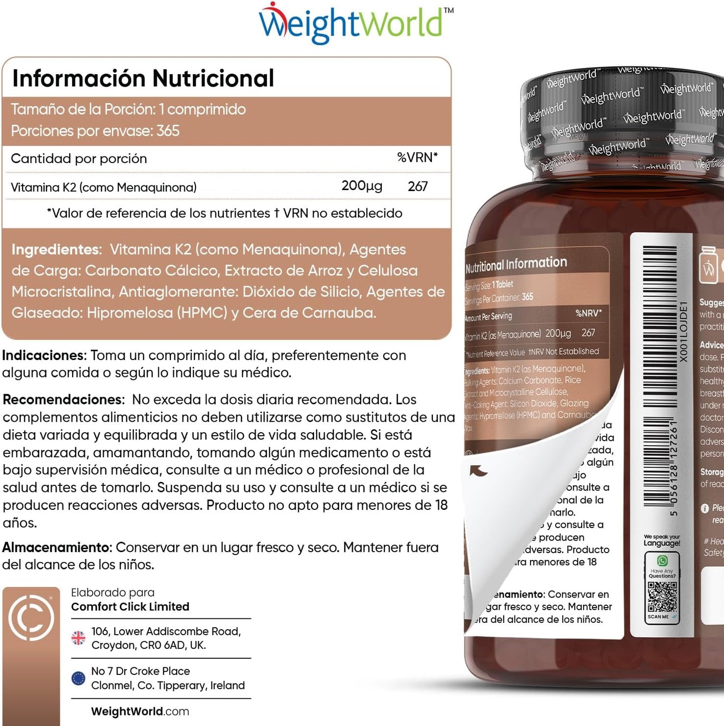 Vitamina K2 Vegana Alta Potência - 200µg