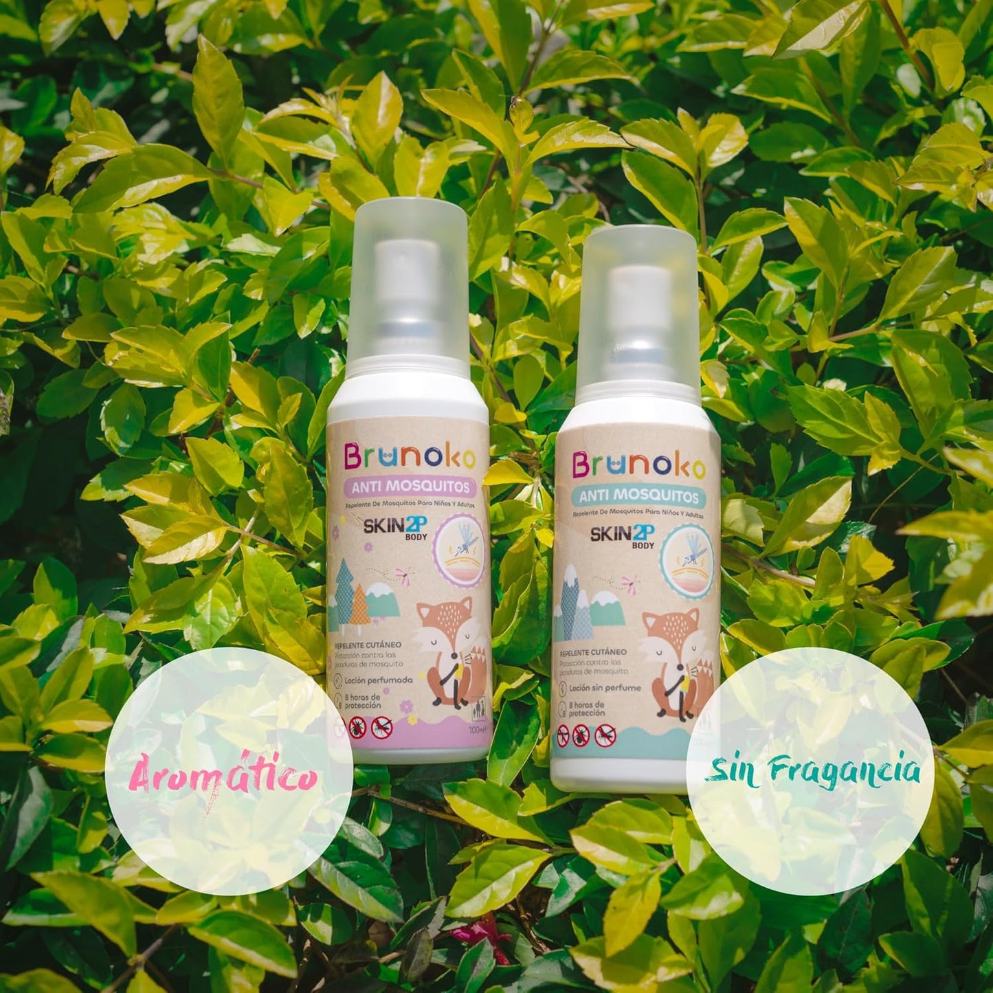 Loção Anti-Mosquito para Bebês Anti-Mosquito e Anti-Percevejos – Brunoko & PSA Skin 2P