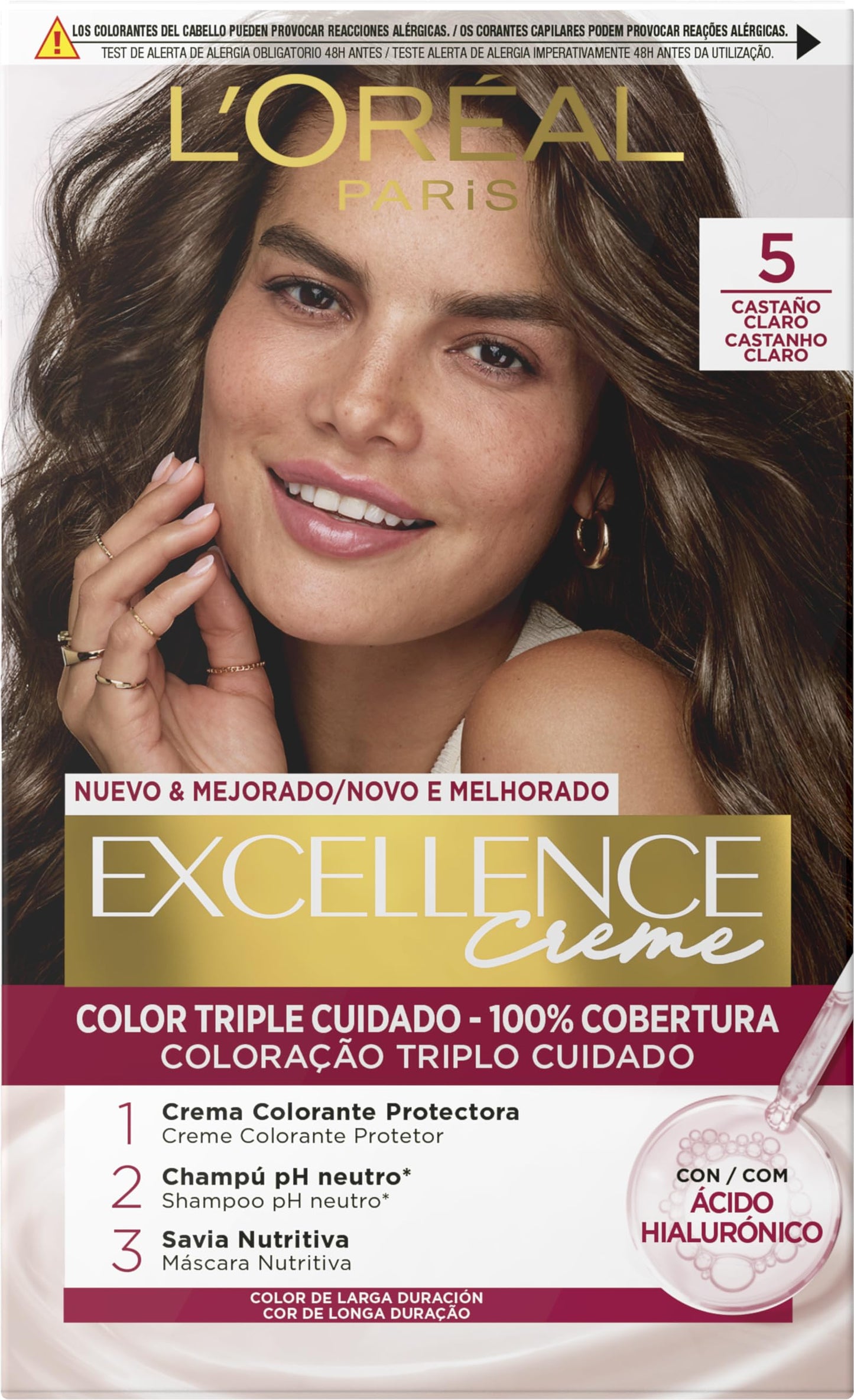 Tinta Permanente Excellence L'OREAL Paris - 100% Cobertura
