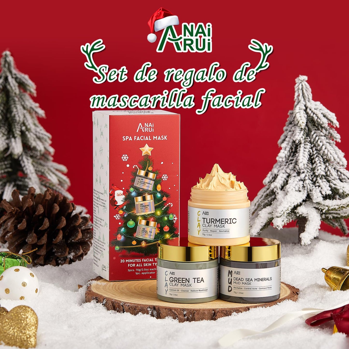 ANAiRUi Máscaras faciais purificantes para remover cravos e manchas