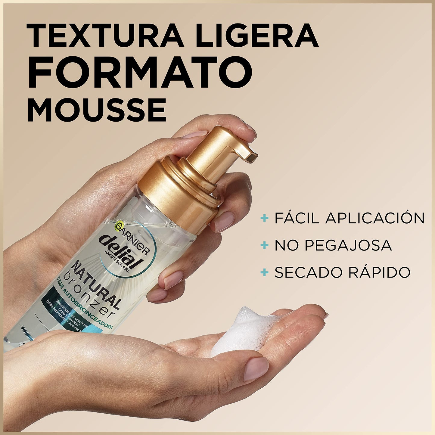 GARNIER DELIAL Mousse Autobronzeadora Natural Bronzer 200 ml