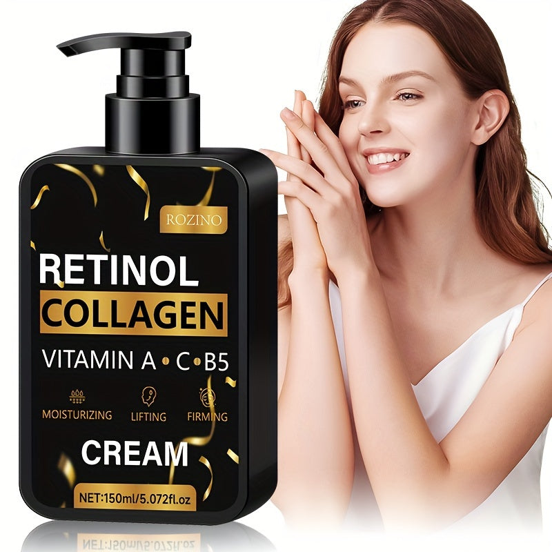 Creme hidratante de colágeno com retinol em embalagem elegante, ideal como melhor creme hidratante para pele madura