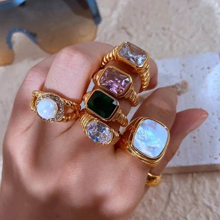 Anéis Choker robustos em aço inoxidável 316L - vários estilos