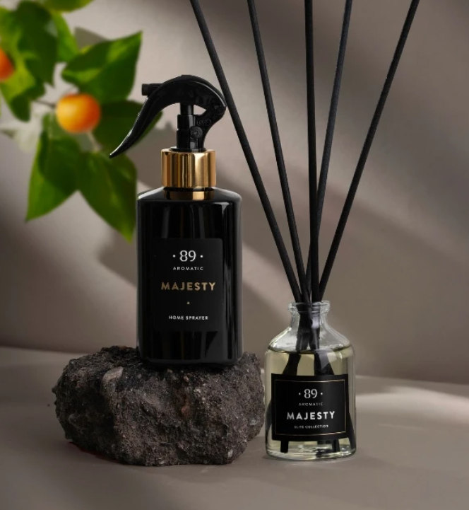 CONJUNTO: Fragrância para casa e spray ambiente AROMATIC•89•
