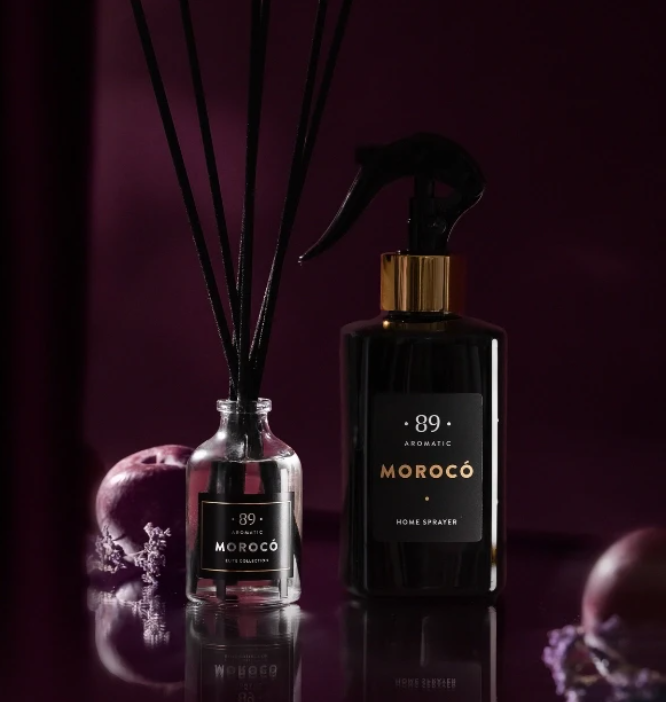 CONJUNTO: Fragrância para casa e spray ambiente AROMATIC•89•