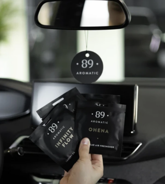 Ambientador Papel Pendurado Carro | Fragrância Premium Clássica | AROMATIC•89•