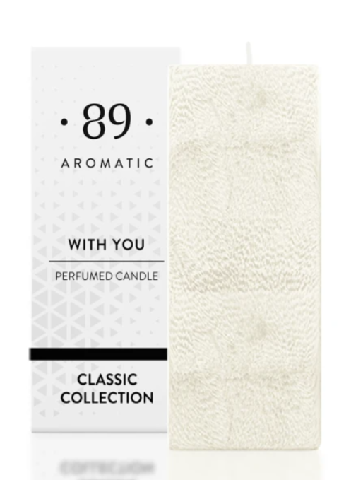 Vela Cera de Palma Quadrada | The Classic Collection | AROMATIC•89•