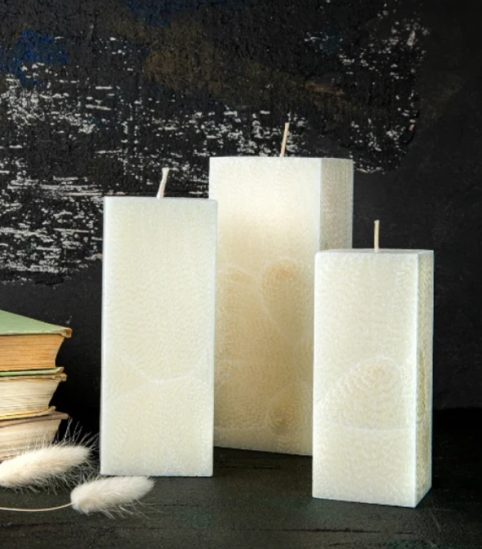 Vela de cera de palma (quadrada) – The Classic Collection AROMATIC•89•