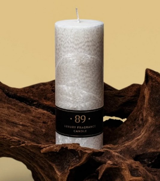 Vela Cera de Palma Redonda | Design Clássico e Fragrância Premium | AROMATIC•89•