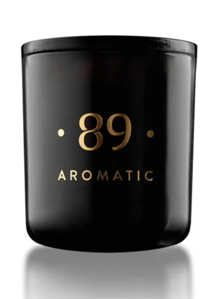 Vela de cera de palma (em frasco de vidro) AROMATIC•89•