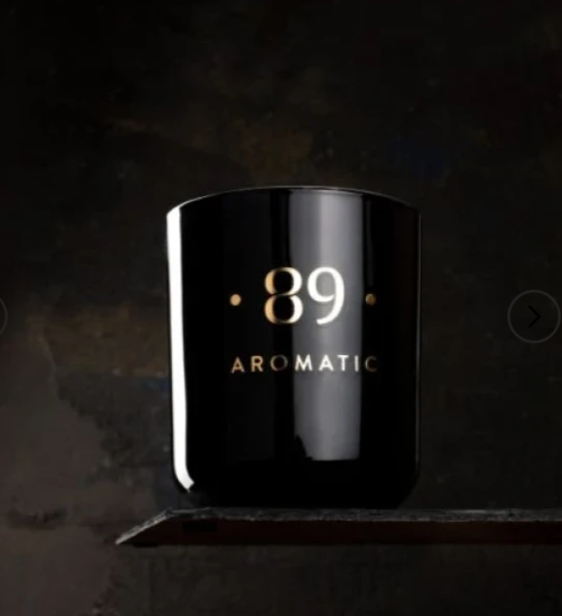 Vela de cera de palma (em frasco de vidro) AROMATIC•89•