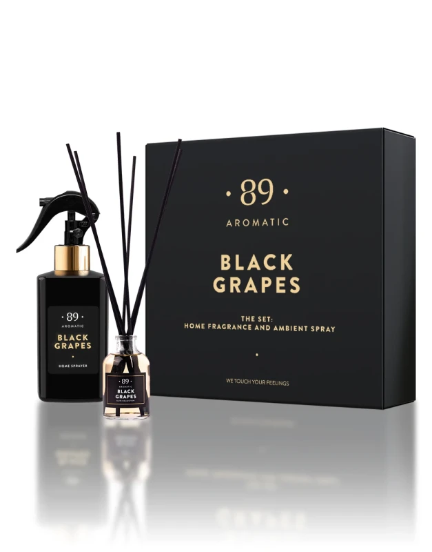 CONJUNTO: Fragrância para casa e spray ambiente AROMATIC•89•
