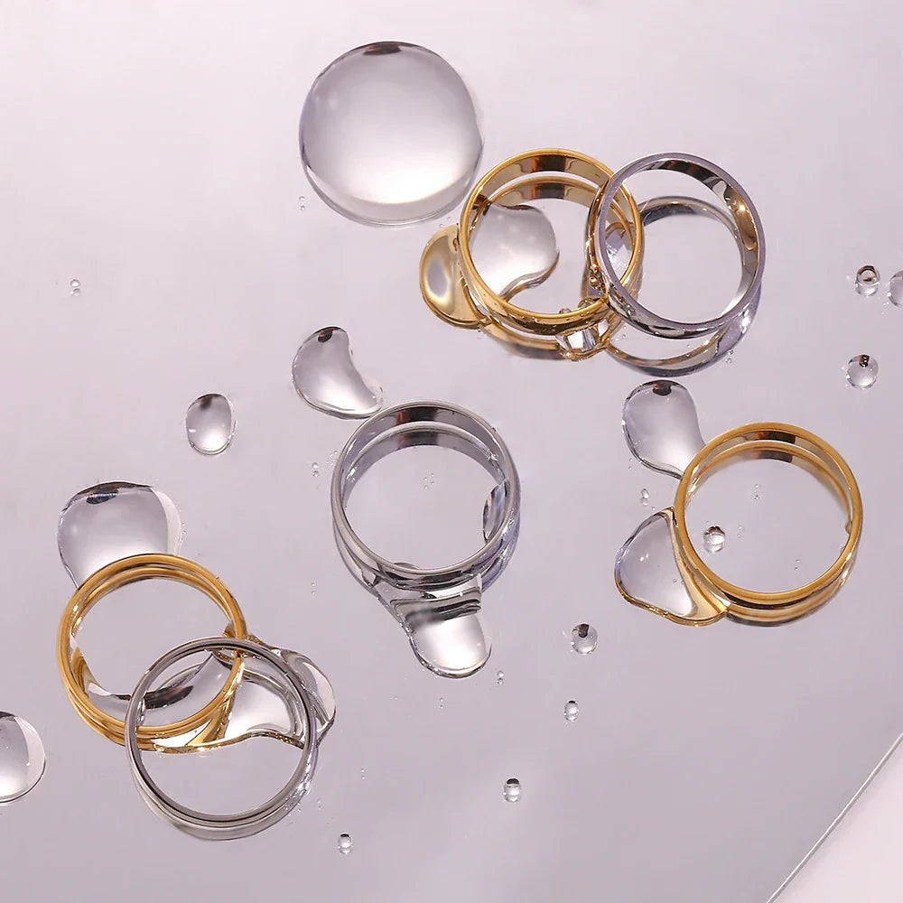 Alianças 2mm 4mm 6mm aço inoxidável