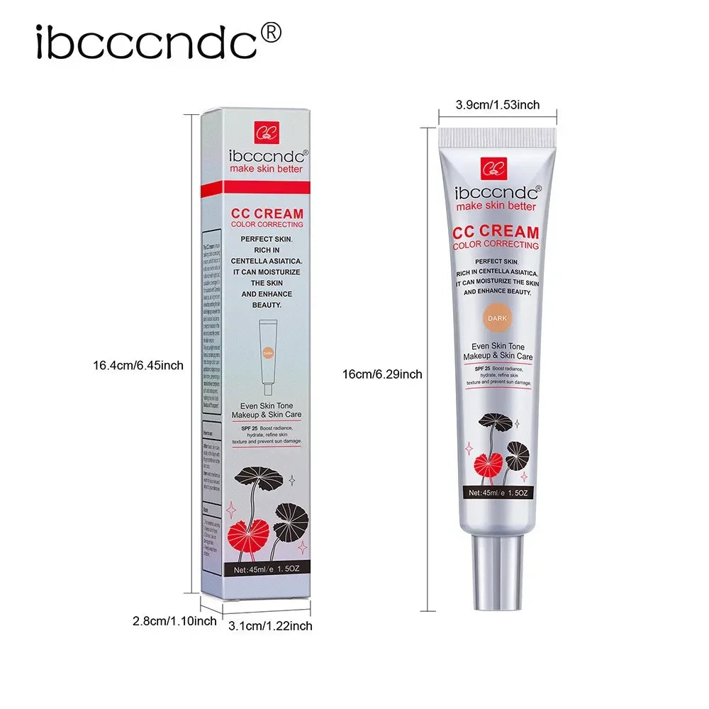 Creme CC Centella Asiatica da ibcccndc, com efeito uniformizador, hidratante e iluminador para antes da maquiagem
