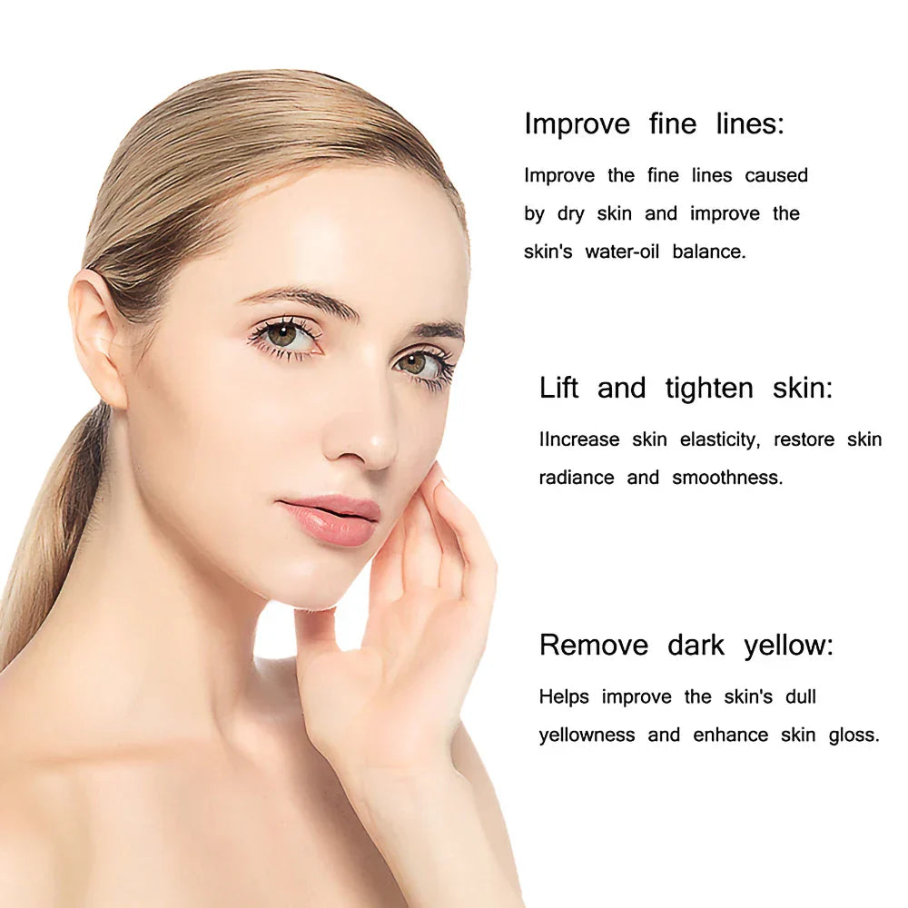 Kit de cuidados com a pele ouro 24K com sérum facial e creme para os olhos, ajudando a reduzir linhas finas e círculos escuros.
