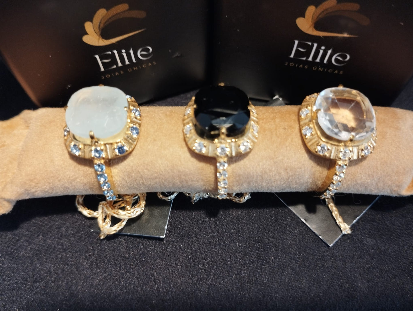 Anel Elite Ónix - colecção Elegance