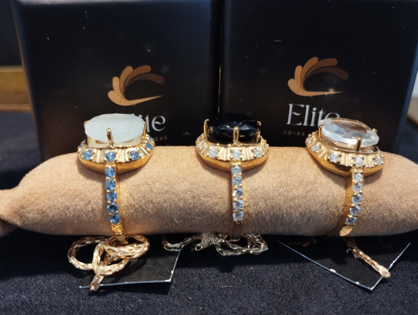 Anel Elite Ónix - colecção Elegance