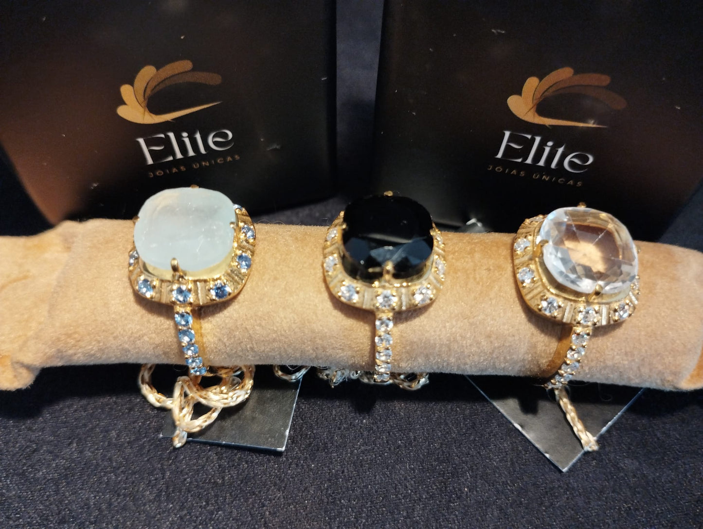 Anel Elite Ónix - colecção Elegance