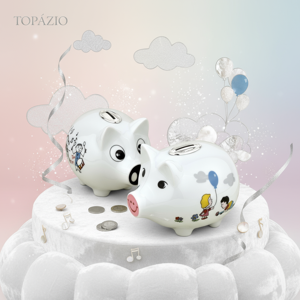 Banner Mealheiro Porquinho Músicos Cerâmica