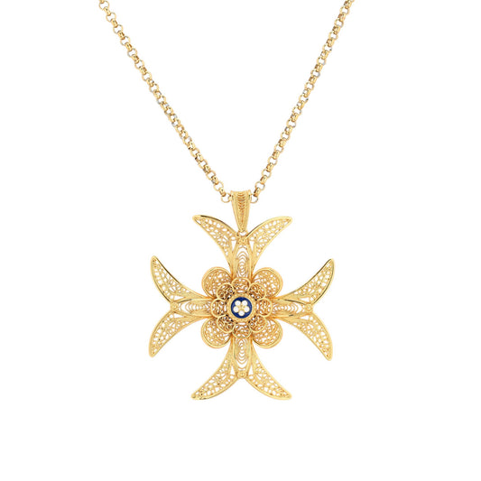 Colar Alma Cruz de Malta | Aço Inoxidável | Alma de Portugal